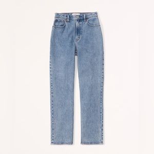 Abercrombie Curve Love Ultra High Rise 90s Straight Jean